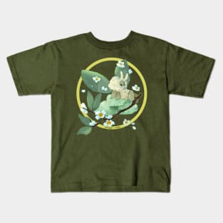 Green Tea Mochi Moth Kids T-Shirt